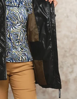 Discount Parka noire laquée Doudounes|Parkas