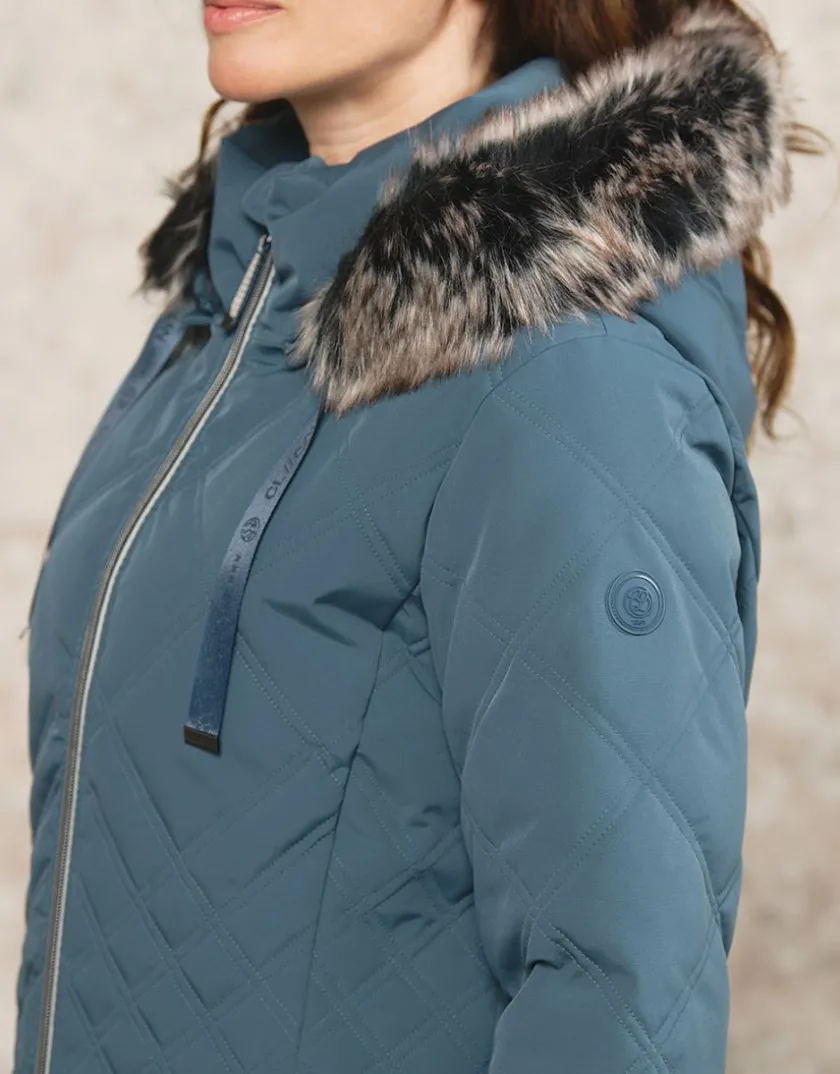 Online Parkas bleu à capuche Doudounes|Parkas