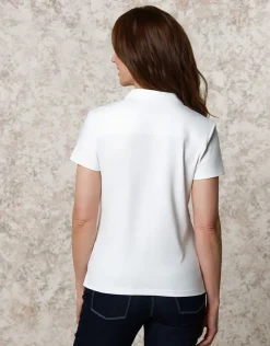Hot Polo coton blanc T-shirts|Hauts