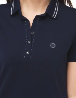 New Polo coton bleu marine T-shirts|Hauts