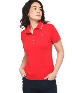 Fashion Polo rouge coton T-shirts|Hauts