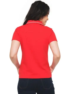 Fashion Polo rouge coton T-shirts|Hauts