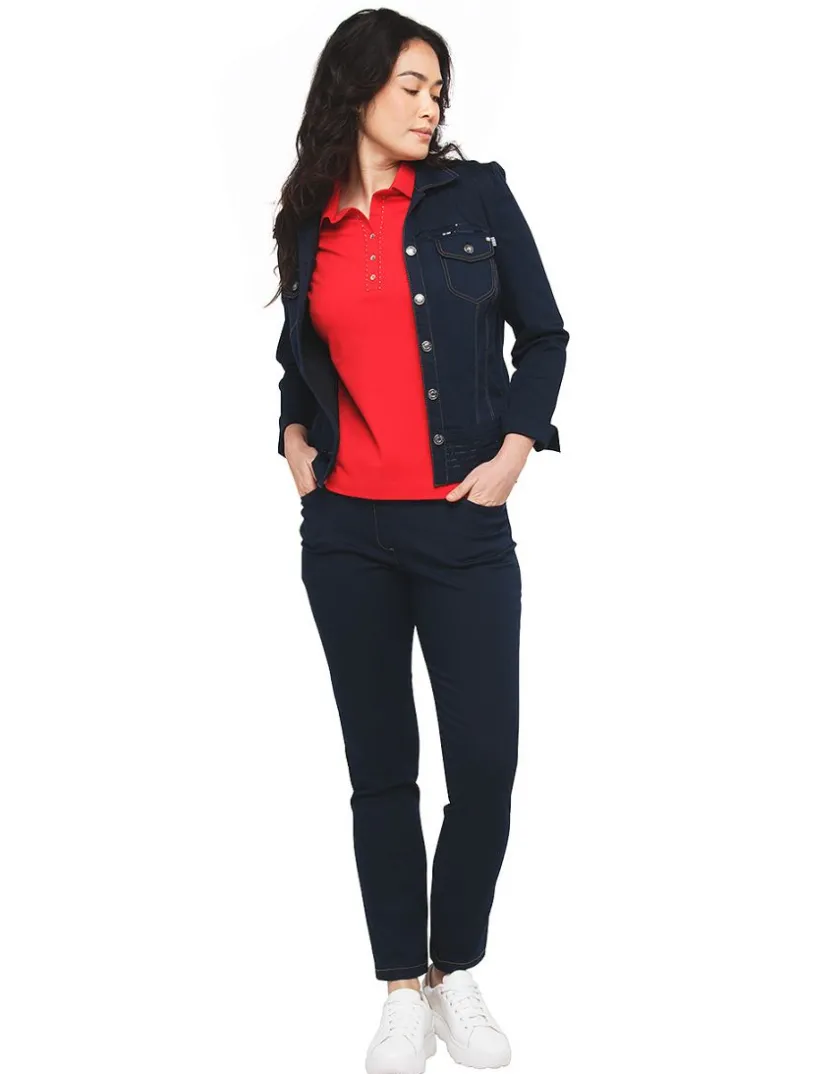 Fashion Polo rouge coton T-shirts|Hauts