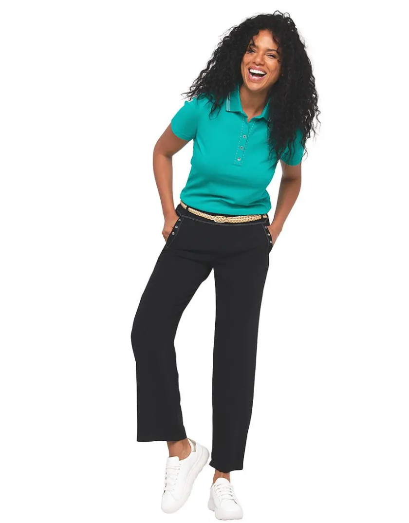 Clearance Polo vert coton T-shirts|Hauts