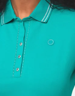 Clearance Polo vert coton T-shirts|Hauts