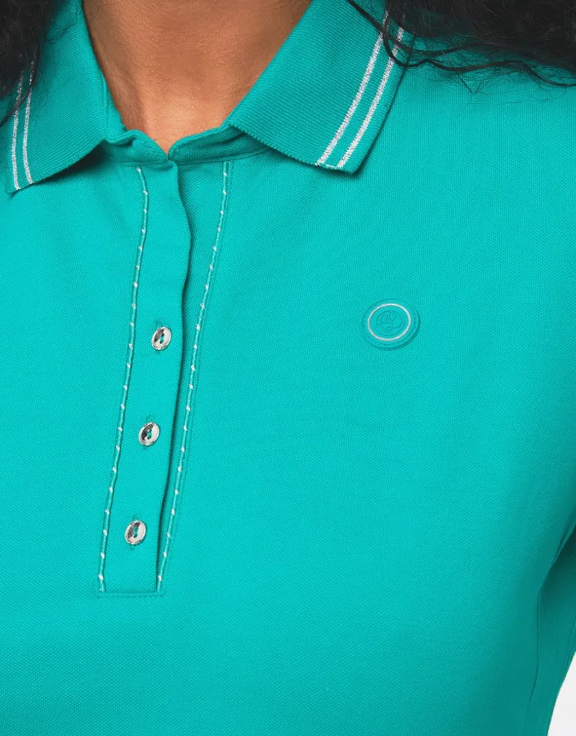 Clearance Polo vert coton T-shirts|Hauts