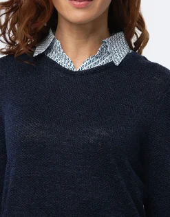 Outlet Pull 2 en 1 marine Pulls|Maille