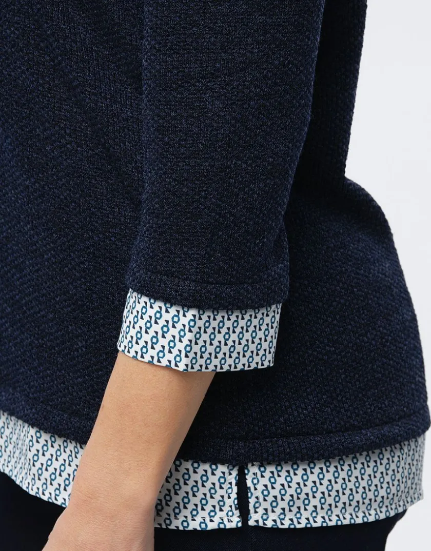 Outlet Pull 2 en 1 marine Pulls|Maille