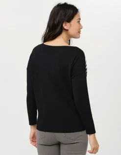 Clearance Pull ample à chevrons Pulls|Maille