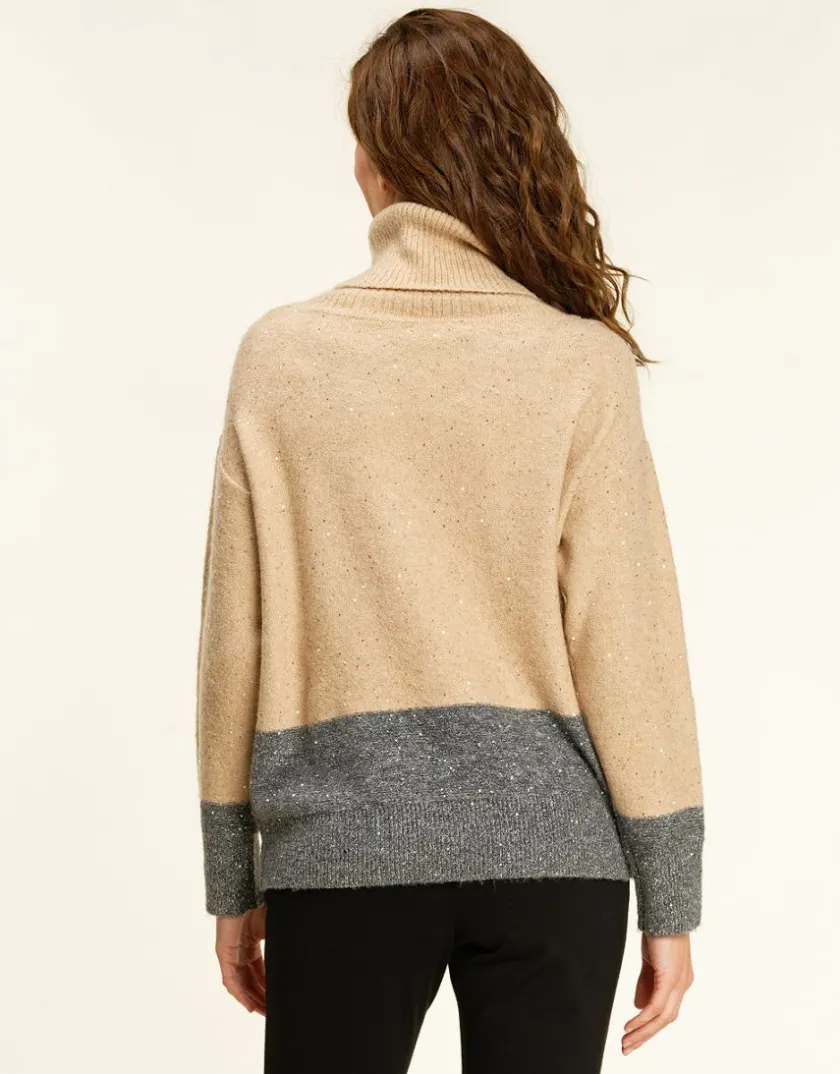 Clearance Pull ample col roulé Pulls|Maille