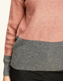 New Pull ample col roulé rose Pulls|Maille
