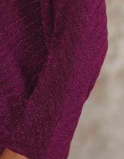 Outlet Pull ample irisé violet Pulls|Maille