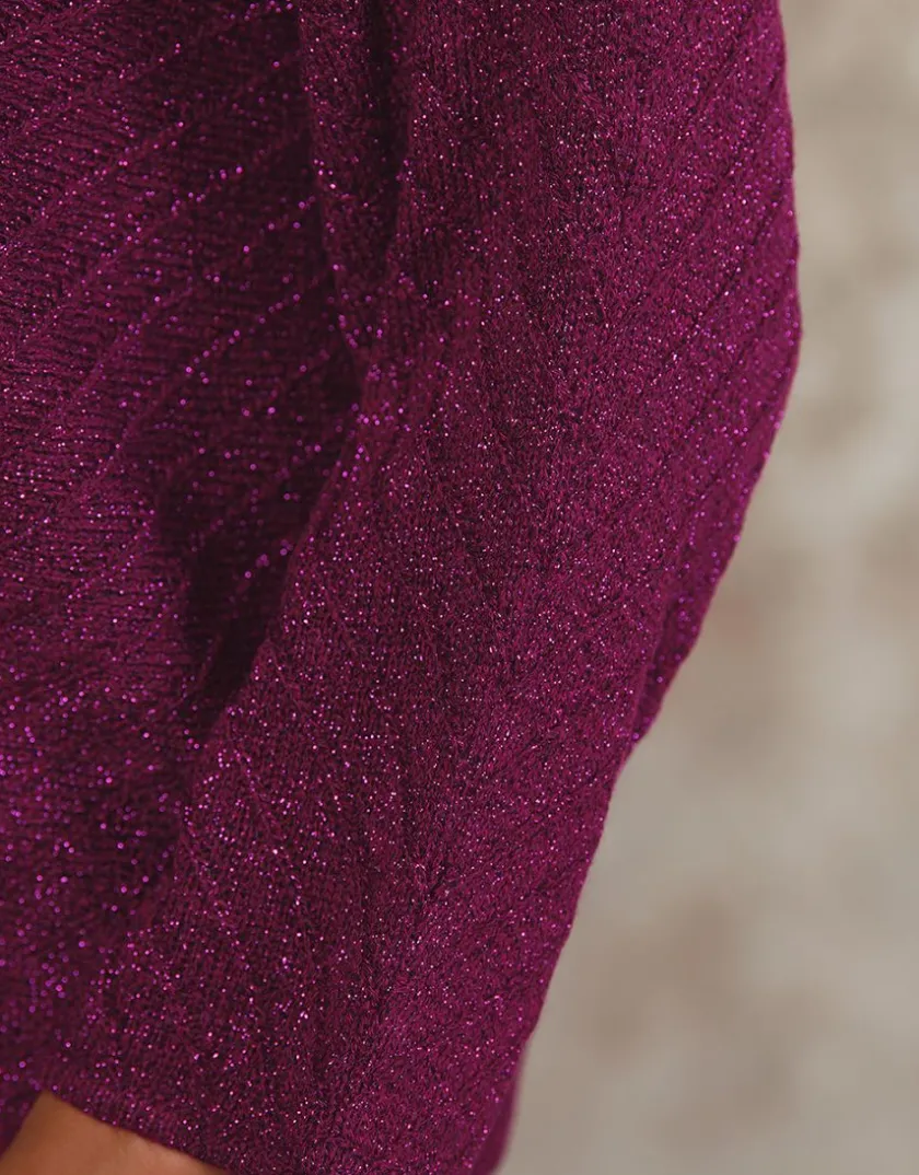 Outlet Pull ample irisé violet Pulls|Maille