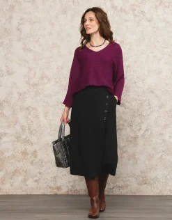 Outlet Pull ample irisé violet Pulls|Maille