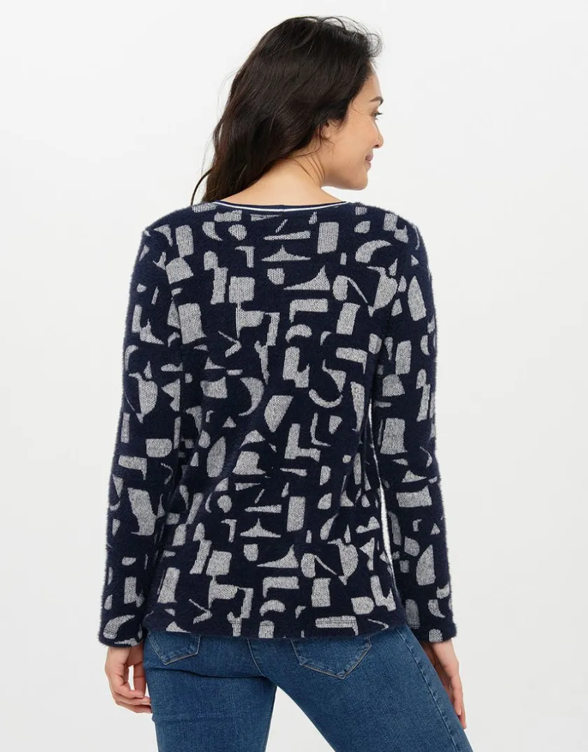 Outlet Pull bicolore à motifs Pulls|Maille