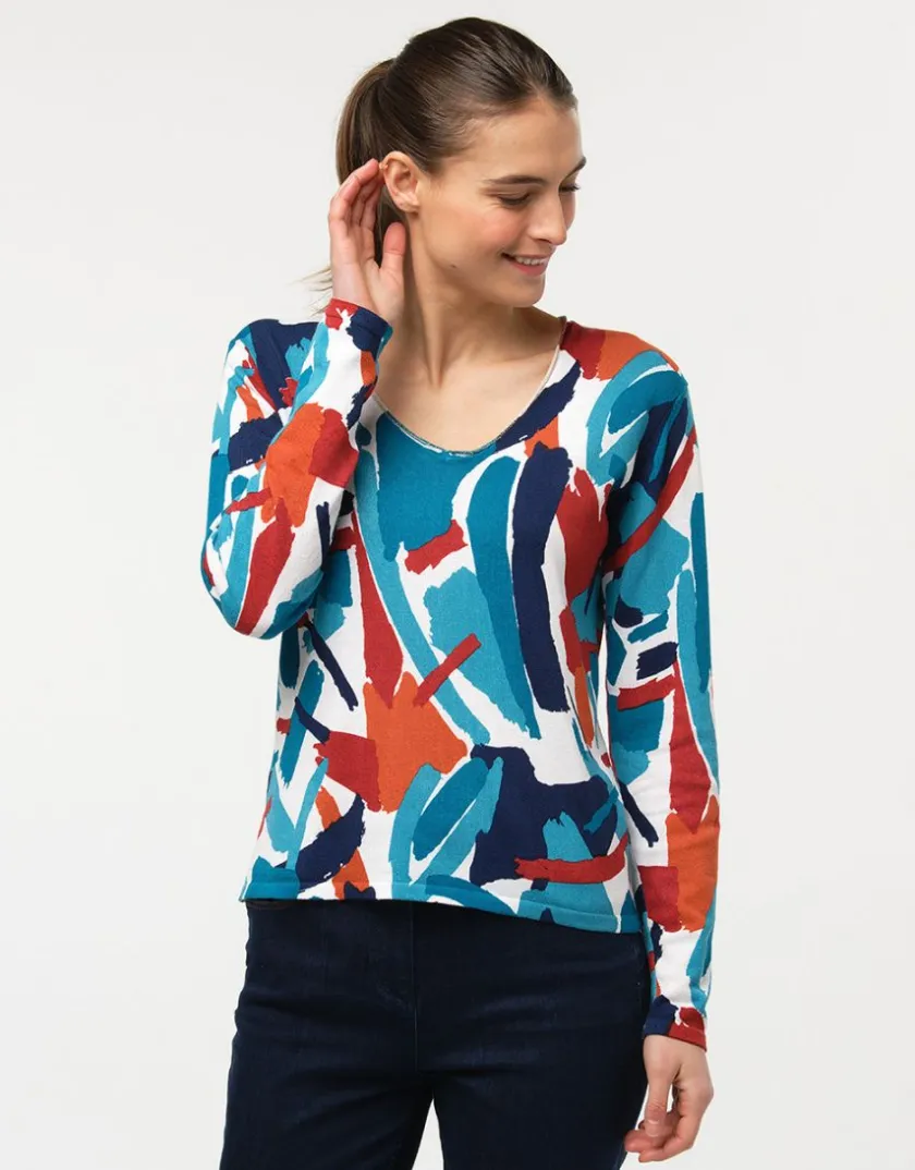 Best Pull blanc à motifs Pulls|Maille