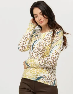 Fashion Pull blanc à motifs Pulls|Maille