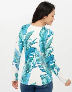 Sale Pull blanc bleu plumes Pulls|Maille