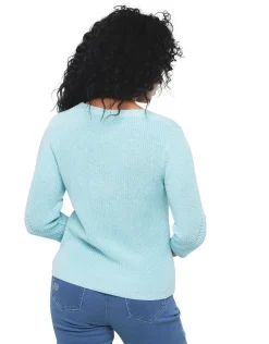 Best Pull bleu ciel irisé Pulls|Maille