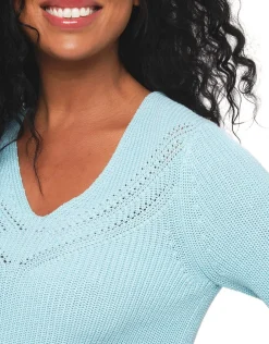 Best Pull bleu ciel irisé Pulls|Maille