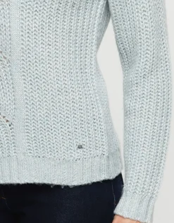 Online Pull bleu douillet Pulls|Maille