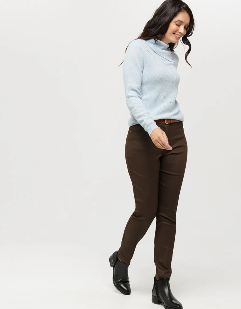 Clearance Pull bleu laine cachemire Pulls|Maille