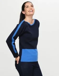 Clearance Pull bleu milano Maille|Pulls