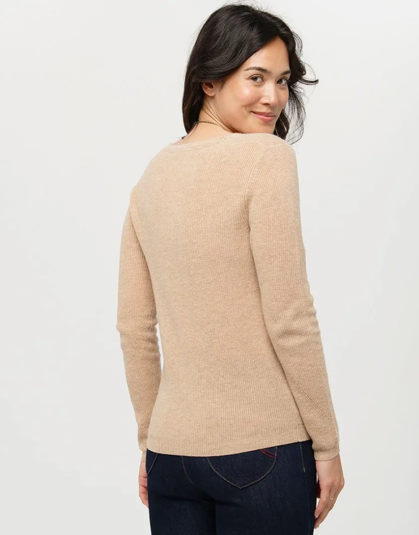 Sale Pull brun laine cachemire Pulls|Maille