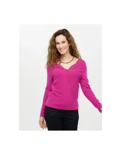Hot Pull cache coeur rose Pulls|Maille