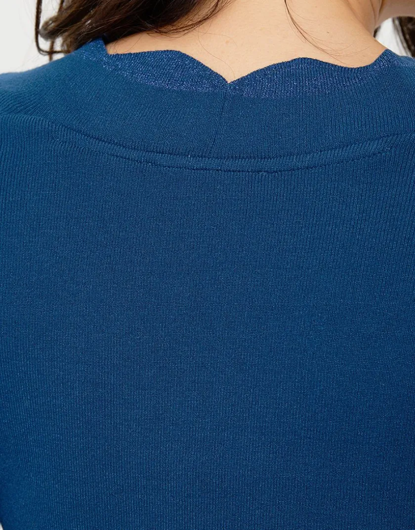 Sale Pull cache-coeur bleu Pulls|Maille