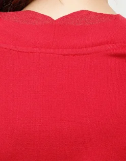 New Pull cache-coeur rouge Pulls|Maille