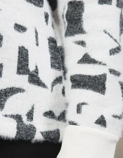 Outlet Pull chemisier noir blanc Pulls|Maille