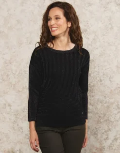 Online Pull chic brillant noir Pulls|Maille