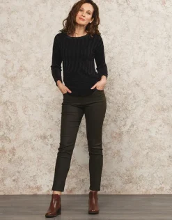 Online Pull chic brillant noir Pulls|Maille