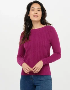 Clearance Pull col bateau prune Pulls|Maille
