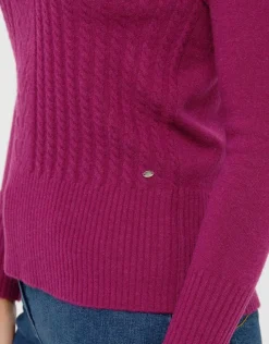 Clearance Pull col bateau prune Pulls|Maille