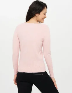 Discount Pull col bateau rose Pulls|Maille