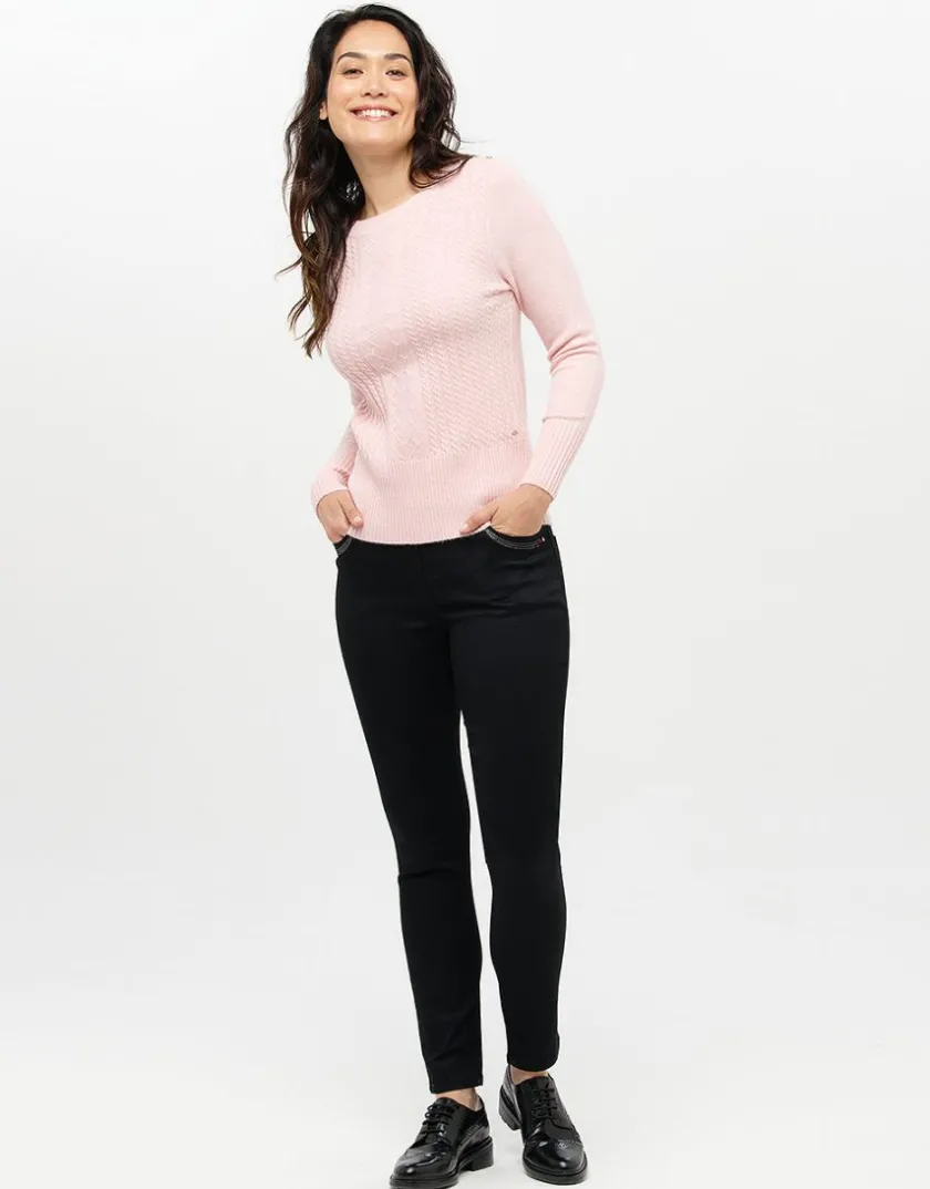 Discount Pull col bateau rose Pulls|Maille