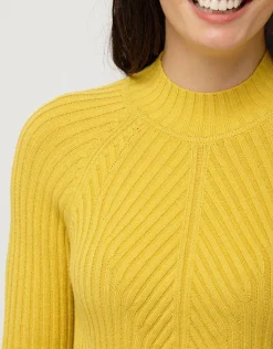 Clearance Pull col montant jaune Pulls|Maille