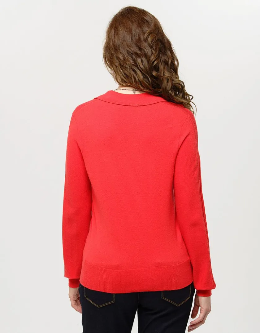 Outlet Pull col polo rouge Pulls|Maille