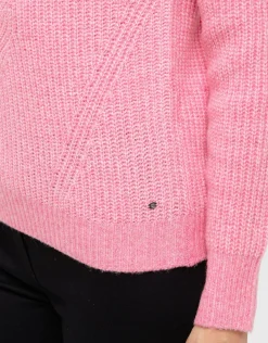 Sale Pull col V rose Pulls|Maille