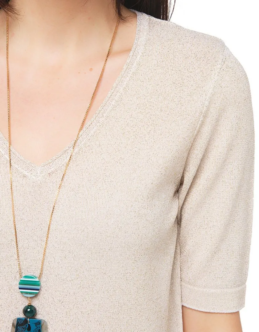 Discount Pull doré sans manches Pulls|Maille