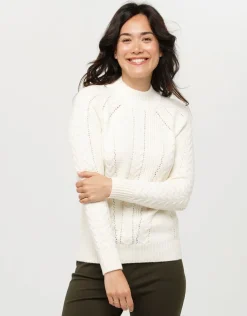 Fashion Pull doux écru torsades Pulls|Maille