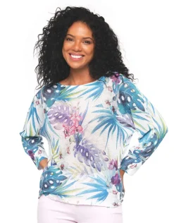 Outlet Pull fantaisie ecru Pulls|Maille