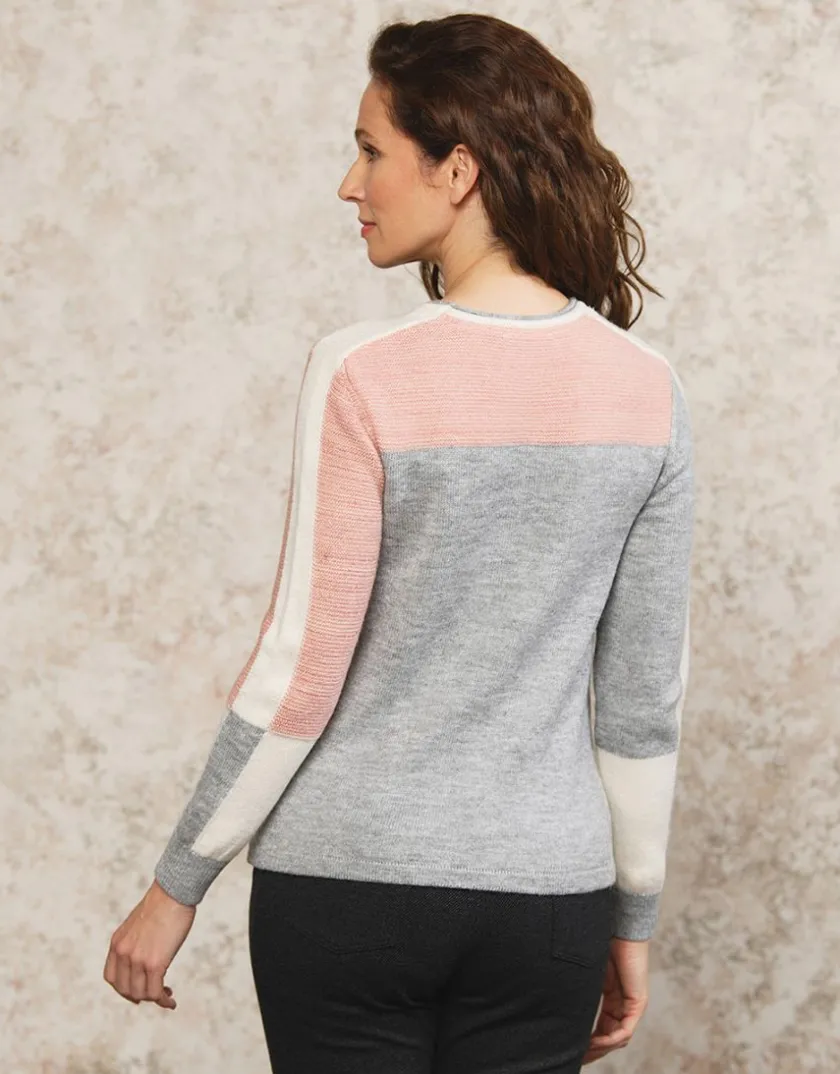 Outlet Pull fantaisie rose Pulls|Maille