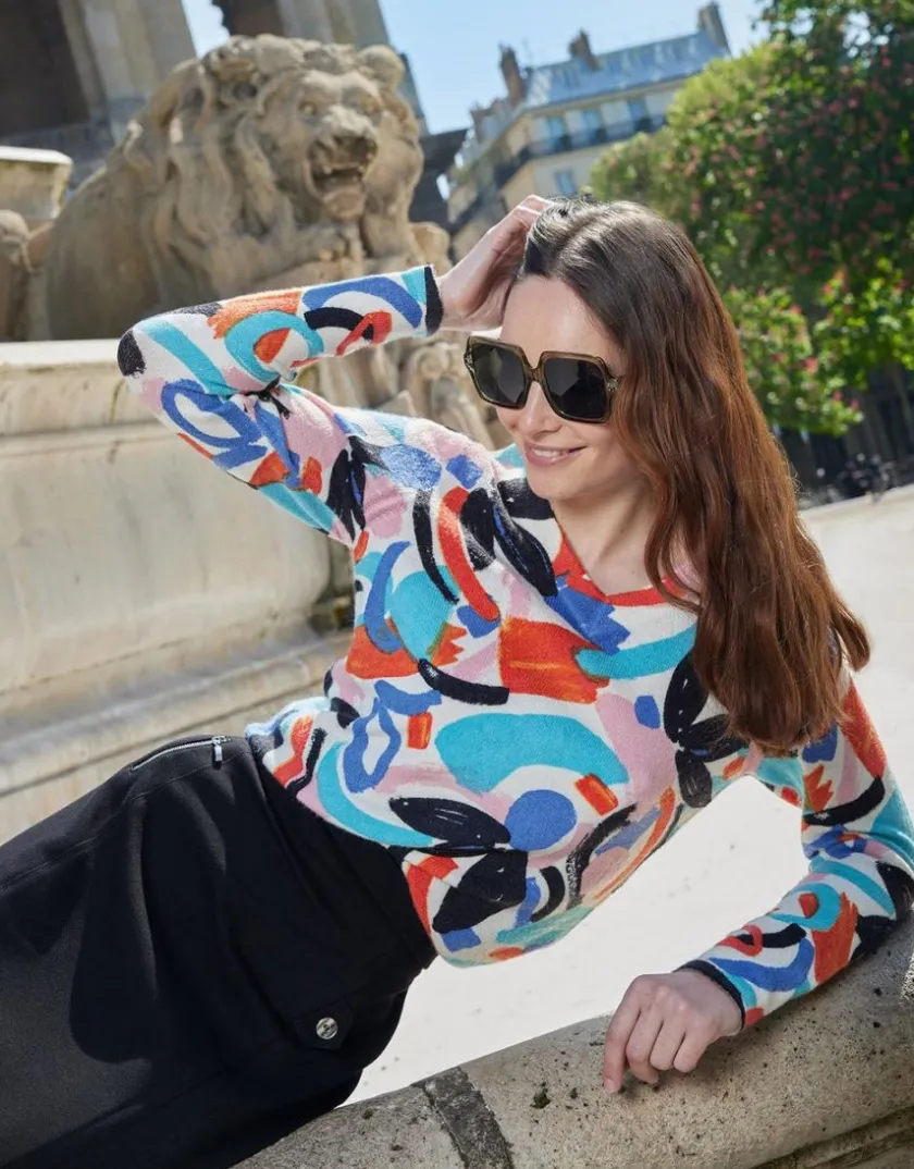 Sale Pull fin arty écru Pulls|Maille