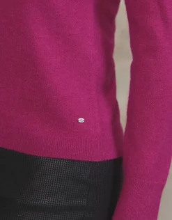 Best Pull fin laine fushia Pulls|Maille