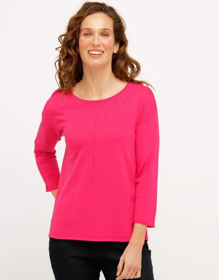 Sale Pull fin rose fuchsia Pulls|Maille