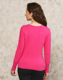 Clearance Pull fin rose fushia Pulls|Maille