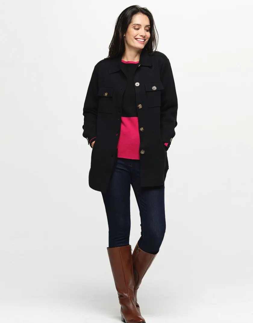 Hot Pull fuchsia milano Pulls|Maille